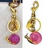 Cute Animal Shaped Key Chain Sturdy Alloy Snail Design Bag Ornament For Purse Organizers Youthful Decorative Item