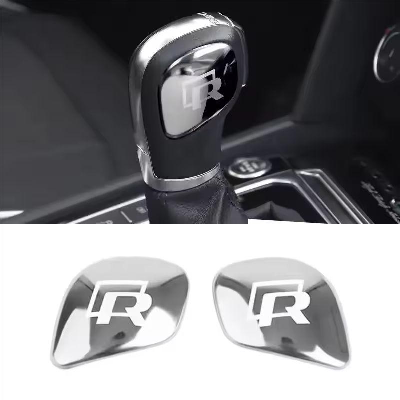 For Volkswagen 1K2 Car Gearbox Control Gear Lever Stickers Shift Stick Handle Accessories For VW GTI Polo Golf Passat Tiguan Arteon Taigo Hub Cap