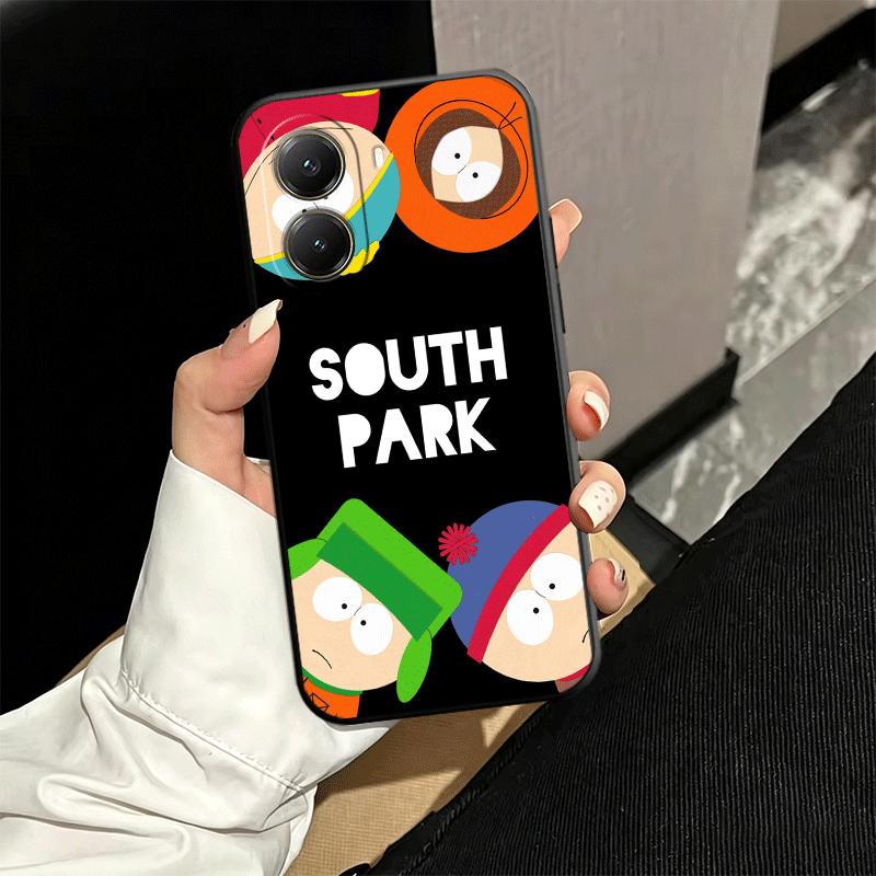 Мультяшный S-South P-Parkes Мягкий чехол для телефона для Xiaomi Poco X5 X6 X7 X8 Pro Max X3 F7 F8 Ultra M8 M7 M6 M5 Redmi 15 15C 14C 13C 12C