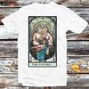 230 Gsm 100% Cotton Tarot Card Avatar The Lovers Oma Shu Chong T Shirt Vintage Retro Gift Mens Womens Unisex Cartoon Anime Top Tee B1263
