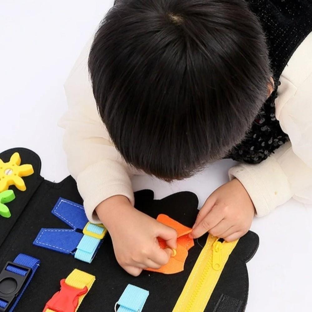 Dressing Board Busy Board Felt Material Sensory Toy Fine Motor Skills Toy  Children Education
