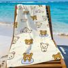Мультяшный Милый R-Rilakkuma-S Милое Полотенце Спортивное Быстросохнущее Туристическое Снаряжение для Кемпинга Пескостойкое Мягкое Легкое Большое Пляжное Полотенце