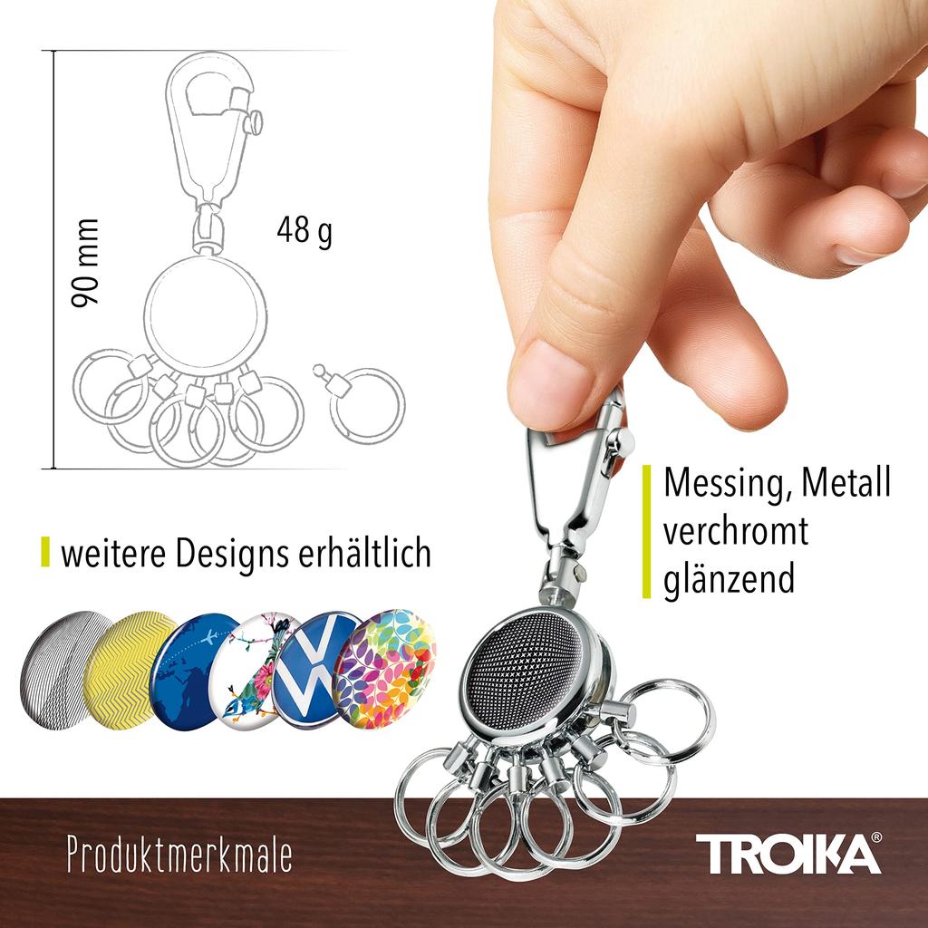 Кольцо TROIKA Key Black Vision, #KYR01/A161