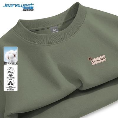 Мужская летняя свободная футболка из чистого хлопка Jeanswest 2026