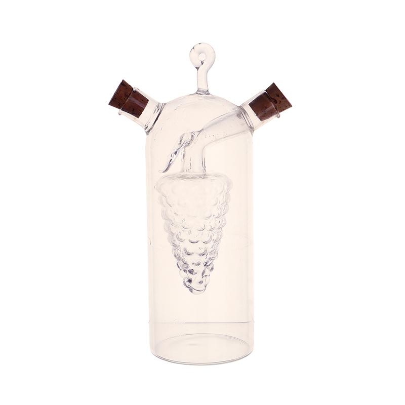 1 шт. 2-в-1 двухслойная бутылка, соус, масло, уксус, стеклянная бутылка, герметичные кухонные бутылки для хранения приправ, банки, кухонные инструменты