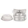 Outdoor Titanium Alcohol Stove & Rack Combo Set Mini Ultralight Portable Liquid Alcohol Stove with Cross Stand Stove Rack Support Stand