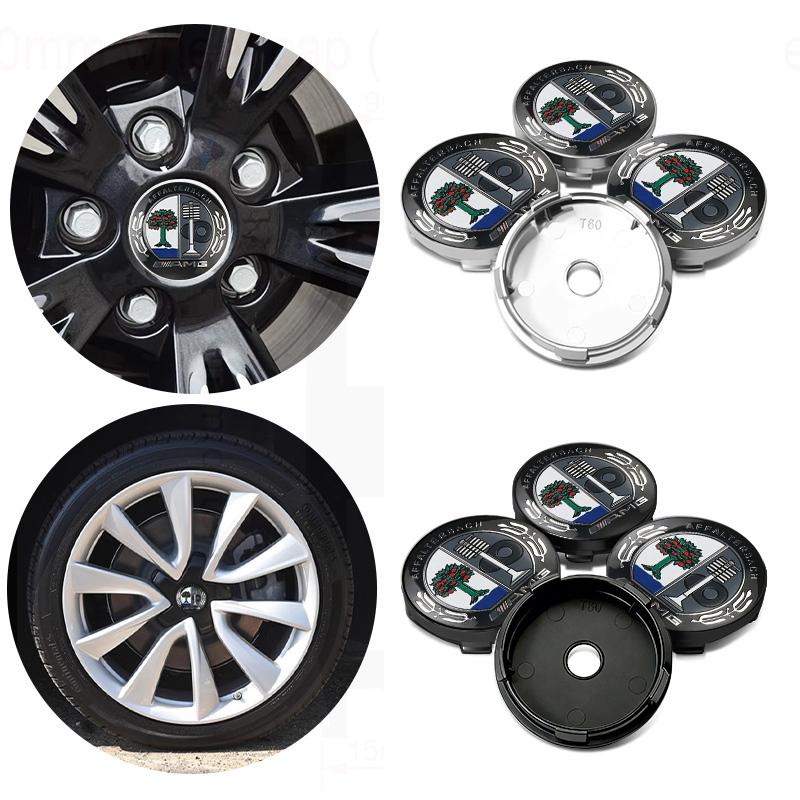 AABID1 For AMG Car Logo Wheel hub Center Cap Badge covers sticker Decals Styling Accessories Benz B-CLASS C-CLASS GLC GLE GLK W190 W201