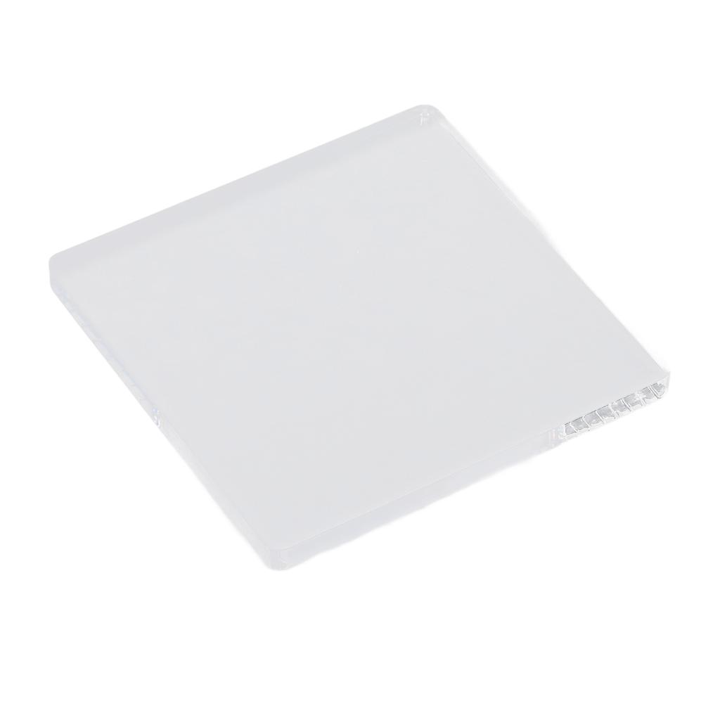 Акриловый блок 15x15 см, удобный для захвата, безопасный, с круглым углом, прозрачный, многоразовый, прозрачные штампы для Scr
