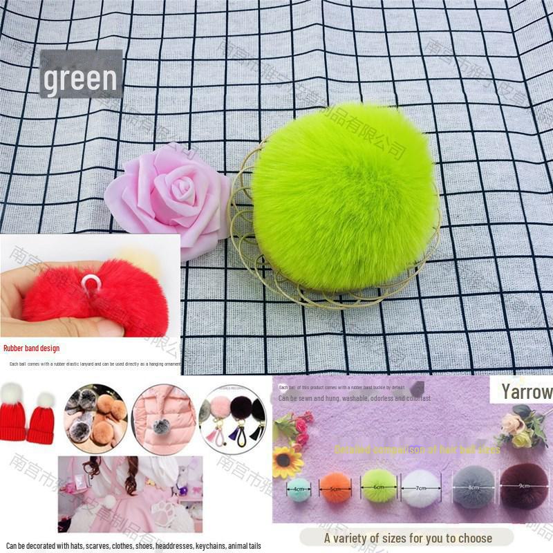 Помпоны из меха кролика Рекс для украшений, одежды, обуви, головных уборов, брелоков и сумок