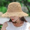 Summer Foldable Hats for Women Korean Large Brim Sun Protection Hats Vacation Travel Seaside Cool Hats