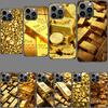 Чехол для телефона 'Золотой слиток Богатство и Финансы' Для Iphone 16E 15 Pro 14 Plus 17E 16 17 Pro Max Air 11 12 13 Mini Ударопрочный Capa Милый