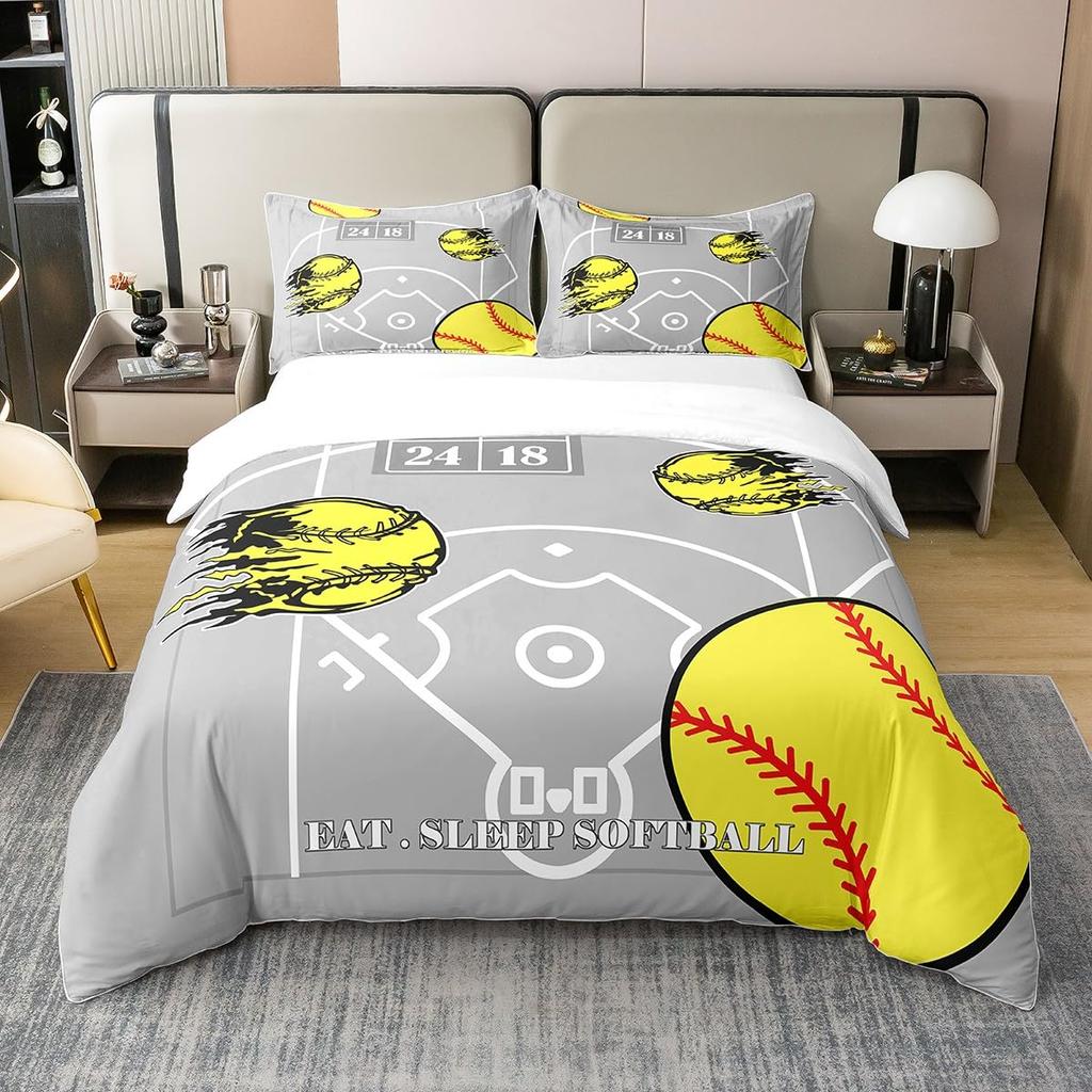 Yellow And Grey Themed Duvet Cover Sets Queen Lightweight Down Quilt Covers Bedroom Decor Abstract Art Bedspread Covers No Quilt