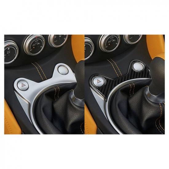 Carbon Fiber Interior Manual Gear Shift Cover Trim For Nissan 370Z 2009-