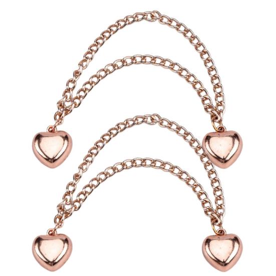 1 пара многофункциональных магнитных зажимов для одежды с цепочкой, многоцелевая брошь без штифта, металлические пуговицы, зажим для одежды, шали, шарфа, брюк, манжет, магнит