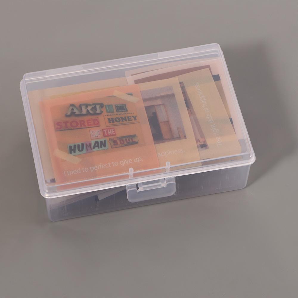 For Pokers Transparent Plastic Boxes Playing Card Box Plastic Storage Case Playing Cards Container