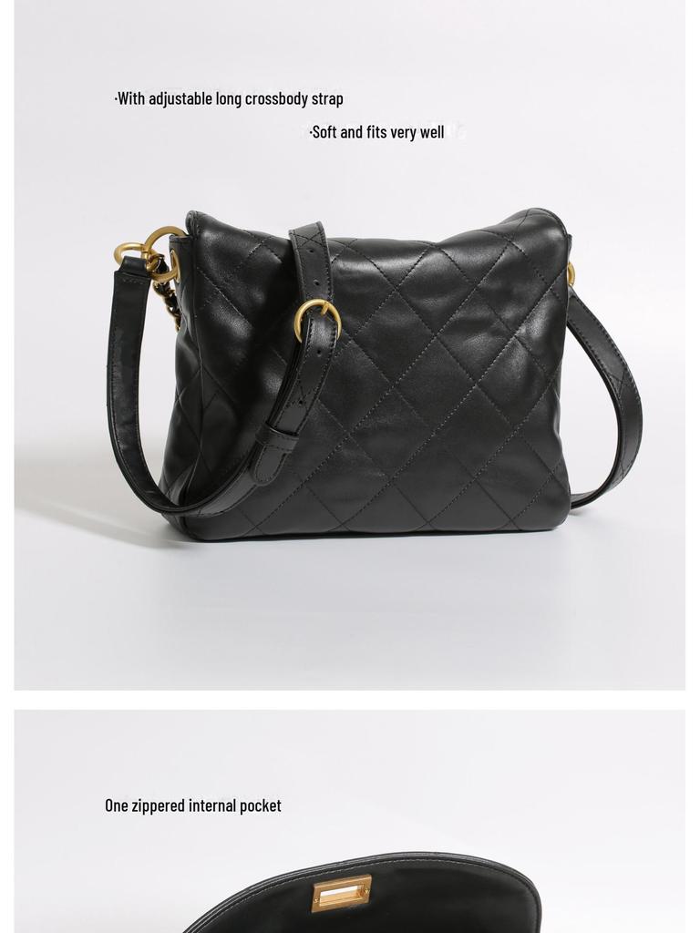 Новинка 2024 года сумка-мессенджер Hobo Hippie из коровьей кожи с ретро-фурнитурой — стиль подмышки и плеча