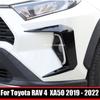 Для Toyota RAV4 RAV 4 XA50 - Черный ABS Защитная накладка на противотуманную фару Бампер Накладка на переднюю противотуманную фару Накладки-брови