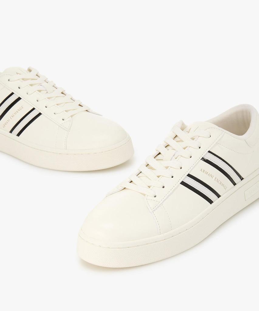 Armani Exchange Men'S Diagonal Logo Sneakers _Off White_A416175001