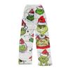 Women's Fashion Casual Christmas Printed Pants Plush Casual Pants