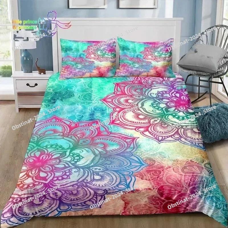 3D Bohemian Mandala Printed Bedding Set Single Twin Full Queen King Size Bed Set Adult Kid Bedroom Bedding Gift