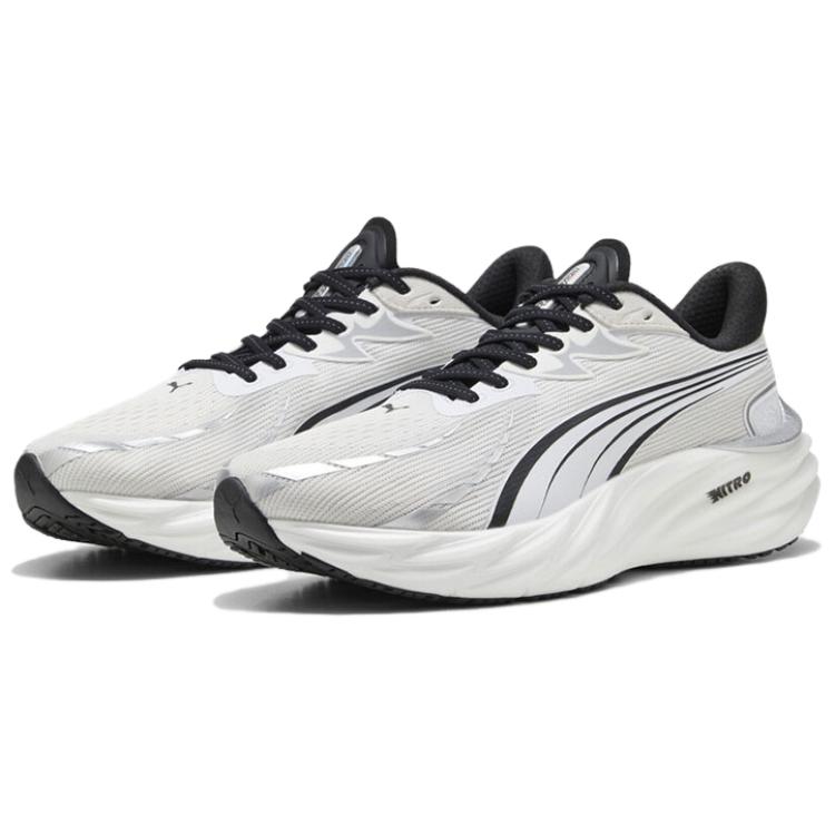 Puma Velocity Nitro 4 Ap Удобные Универсальные Прочные Низкие Кроссовки для Бега Мужские Кроссовки для Бега Белые 312635-02