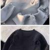 One Point Men's Retro Ripped Sweater - Autumn/Winter Round Neck Knitwear