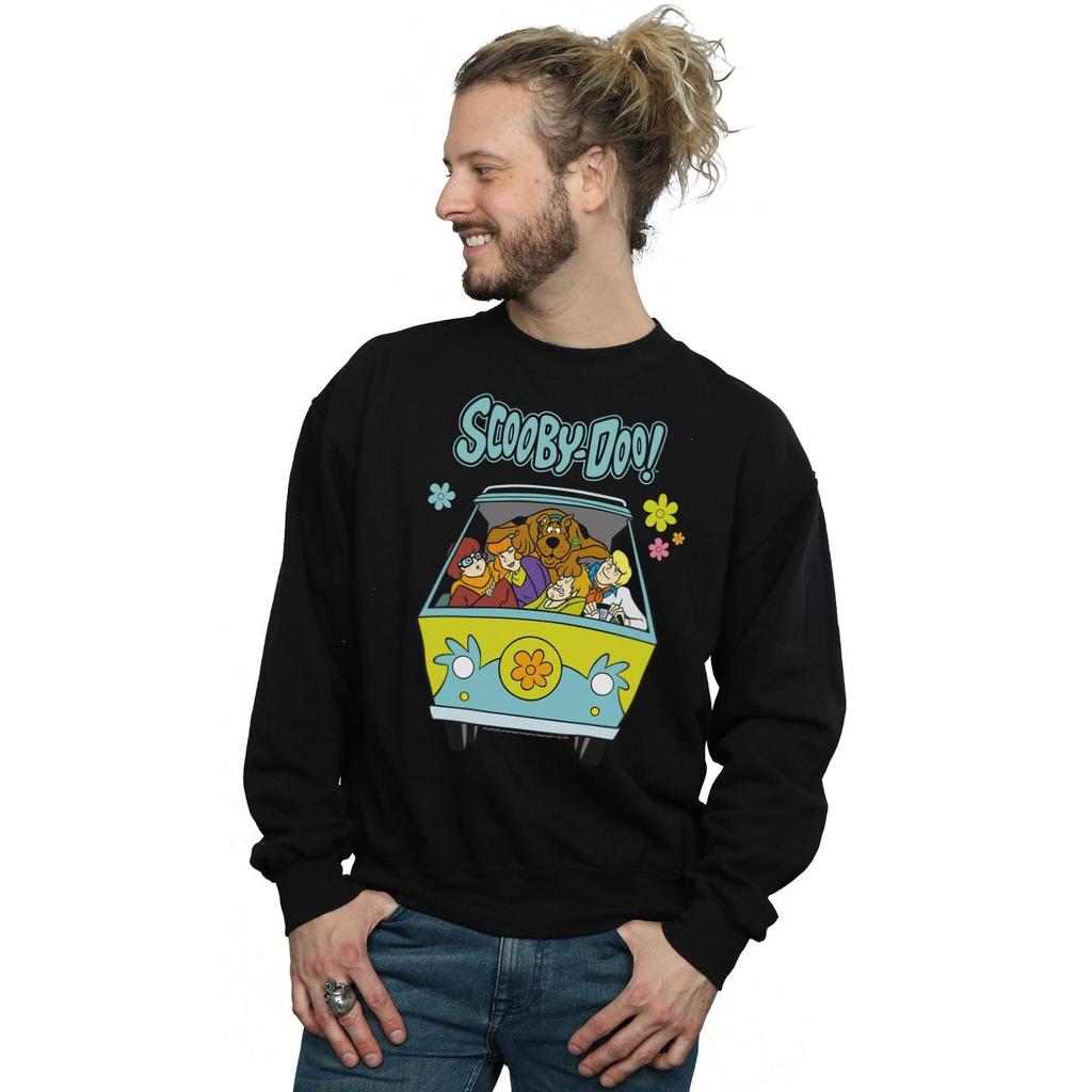 Scooby Doo Mens Mystery Machine Group Sweatshirt