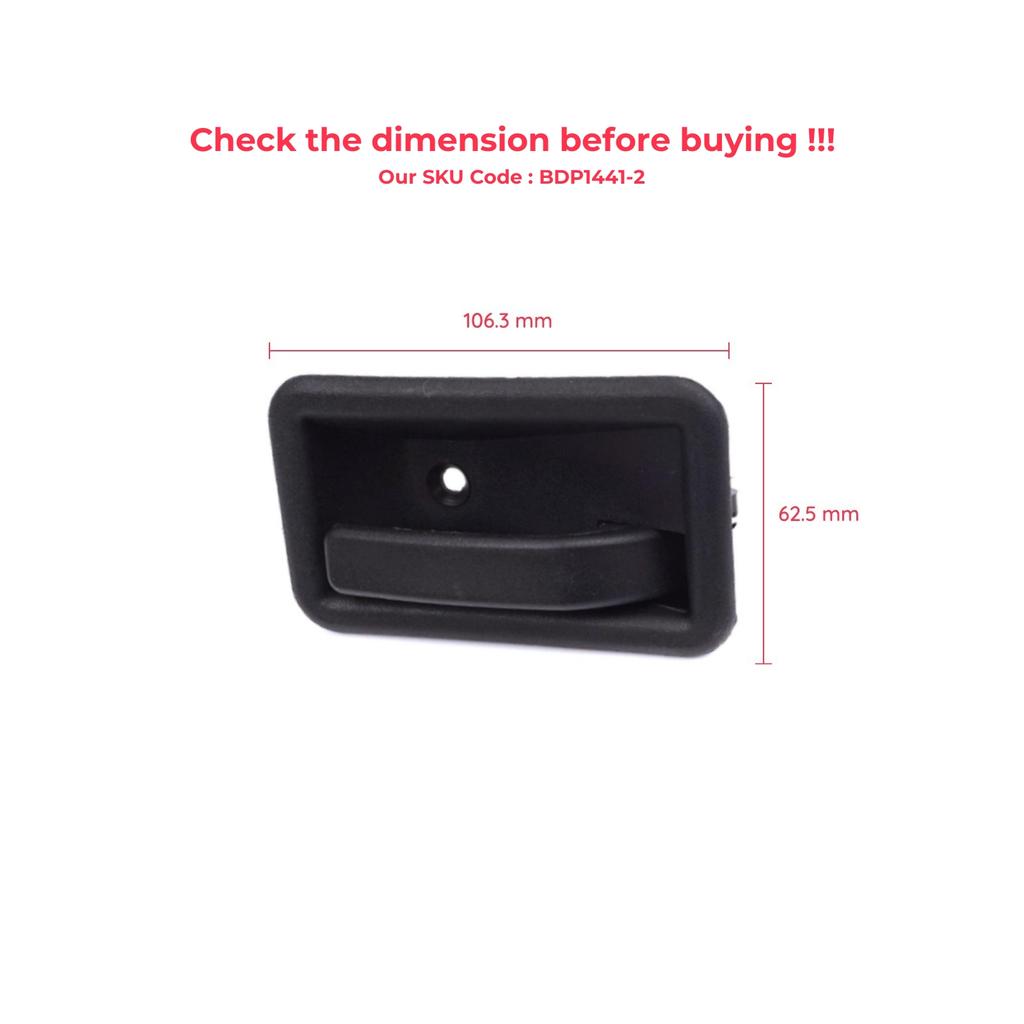 EDP1441-2 Front or Rear Right Interior Door Handle Opener Black for Renault 19 Phase 2 1992-2000 Clio MK1 1990-1999 7700813586