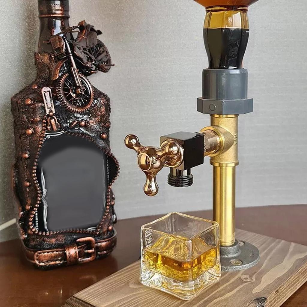 Деревянный диспенсер для виски, подарочный диспенсер для вина, деревянный настенный диспенсер для спиртных напитков