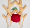 Plush Reindeer Antlers & Nose Car Decoration – Christmas Set, 43.5cm, Universal Fit