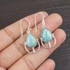 Серьги из амазонита, 925 пробы цельные серебряные серьги, ювелирные изделия ручной работы с драгоценными камнями, подарки для жены, абсолютно новые серьги