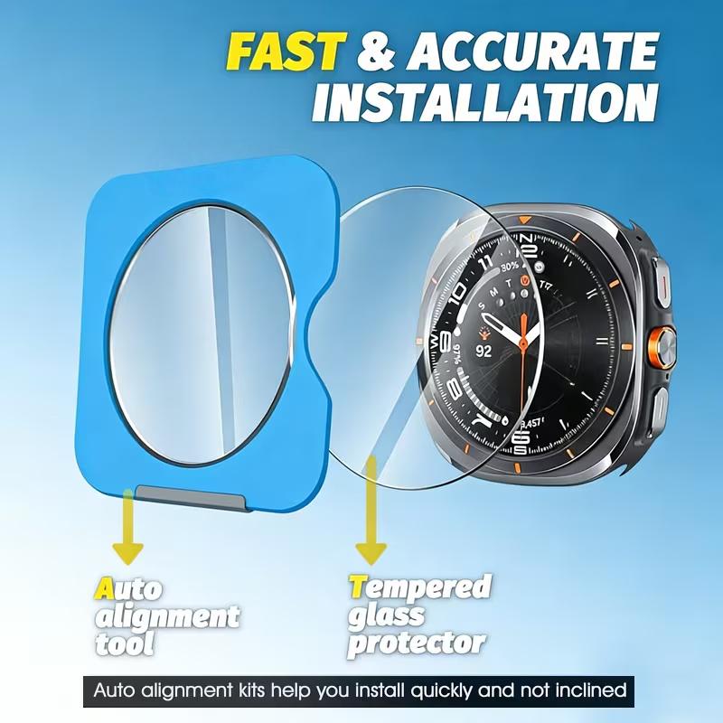 1-4Pcs Premium Screen Protectors for Xiaomi Watch S5 S4 41mm Smartwatch 9H Hardness Tempered Glass Film with Auto Alignment Kit 7