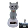 Танцующий кот на солнечной батарее Милый качающийся кот на солнечной батарее Украшение на приборную панель Анимированный качающийся кот Декор для автомобиля украшения подарки