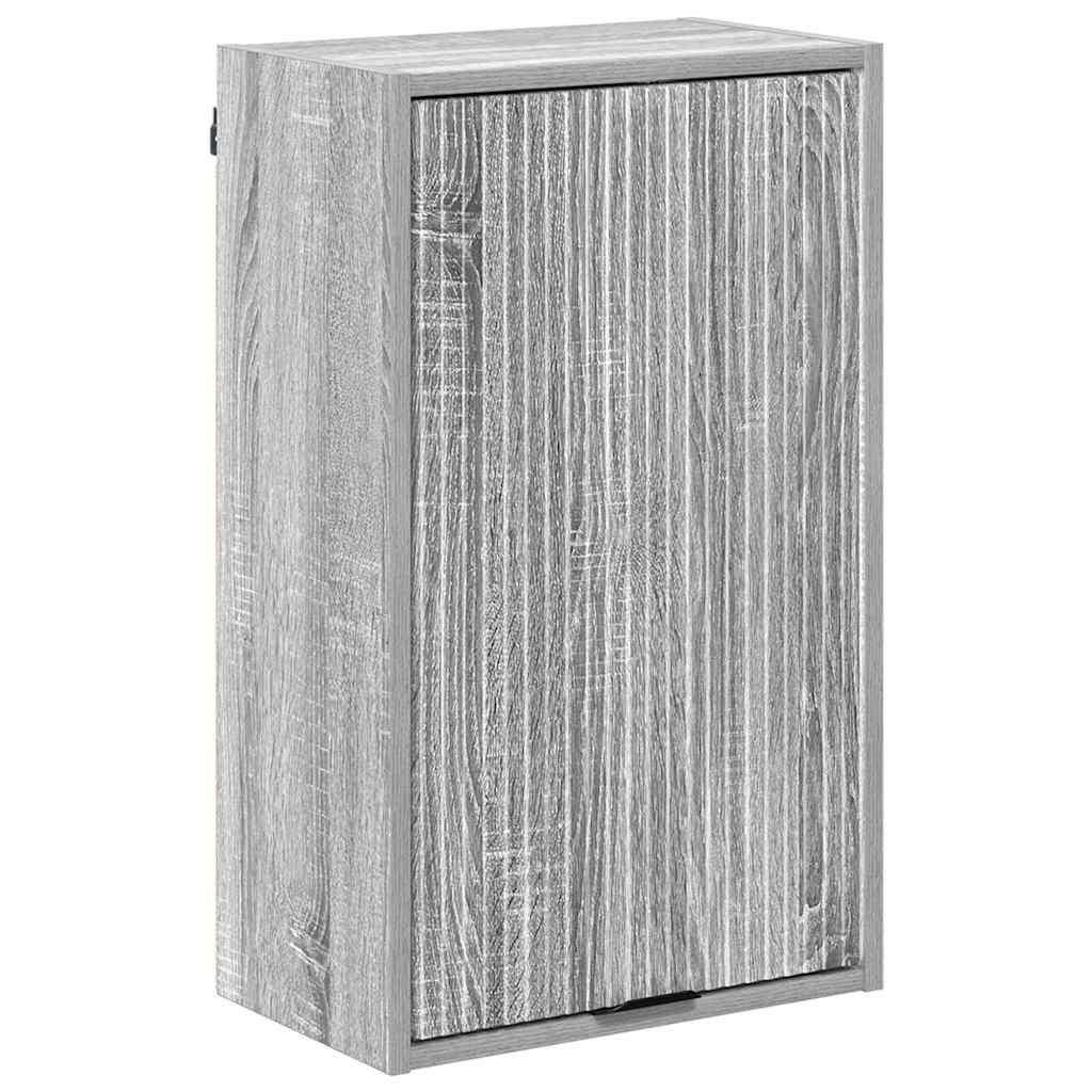Wall Mounted Bathroom Cabinet Grey Sonoma 39 x 23.5 x 65 cm