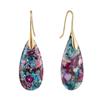 Colorful Droplet Pendant Earrings Teardrop Shape Dangle Earrings  Fashion Accessories