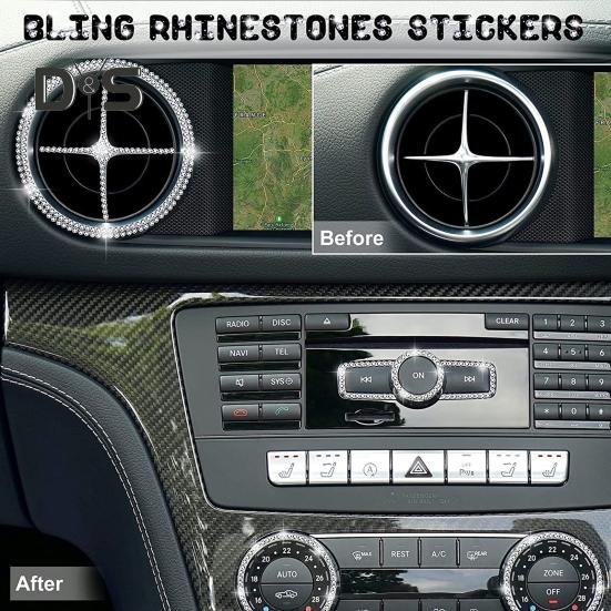 4MM Car Rhinestone Sticker Self Adhesive Sparkling Bling Multi Functional Handmade Craft Auto Body DIY Decoration Decal Automobile Supplies