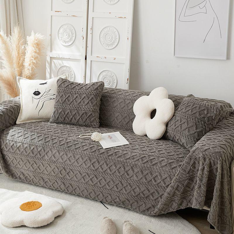 Чехол для дивана, ткань, полное покрытие, зимнее плюшевое полотенце для дивана, Ins Style, все включено, чехол для дивана, одеяло для дивана, утолщенная подушка для дивана