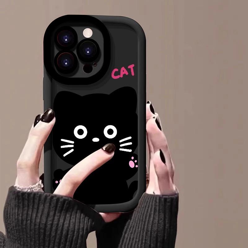 Чехол для мобильного телефона Apple 16promax Новый расписной iPhone 15pro Ощущение кожи Пух 14