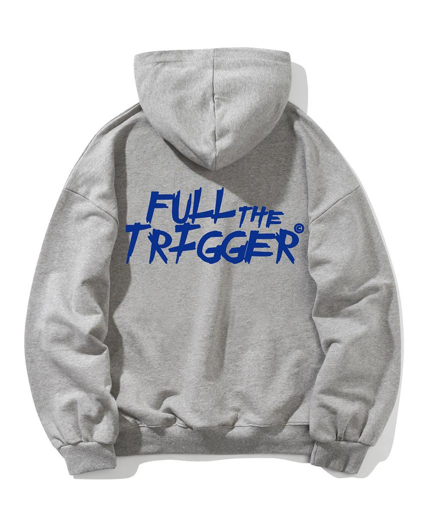 Худи El Trigger Oversized Серое (синий)