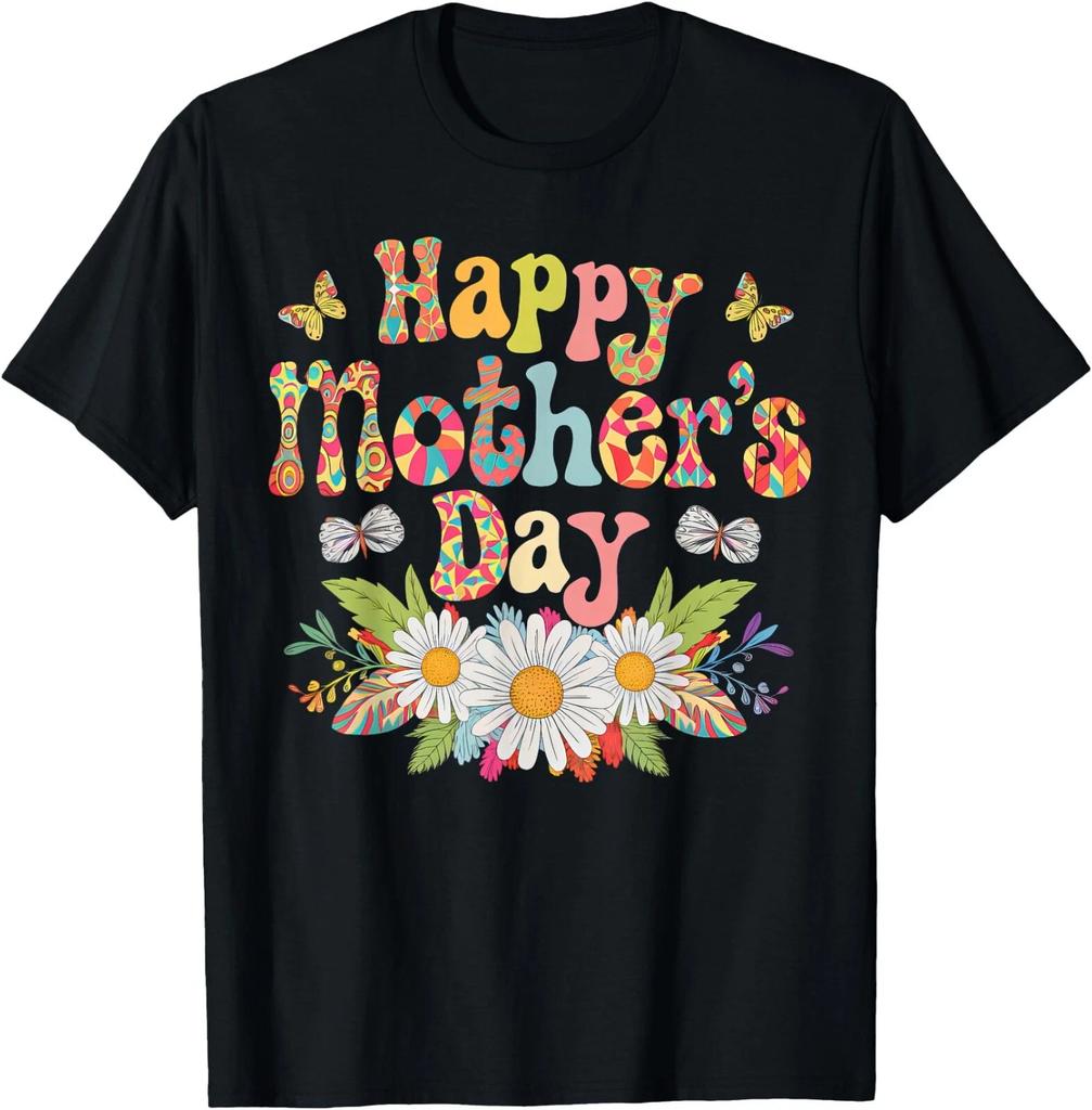 Happy Mother's Day 2025 Cute Floral for Women Mom Grandma T-Shirt , UNISEX Tee