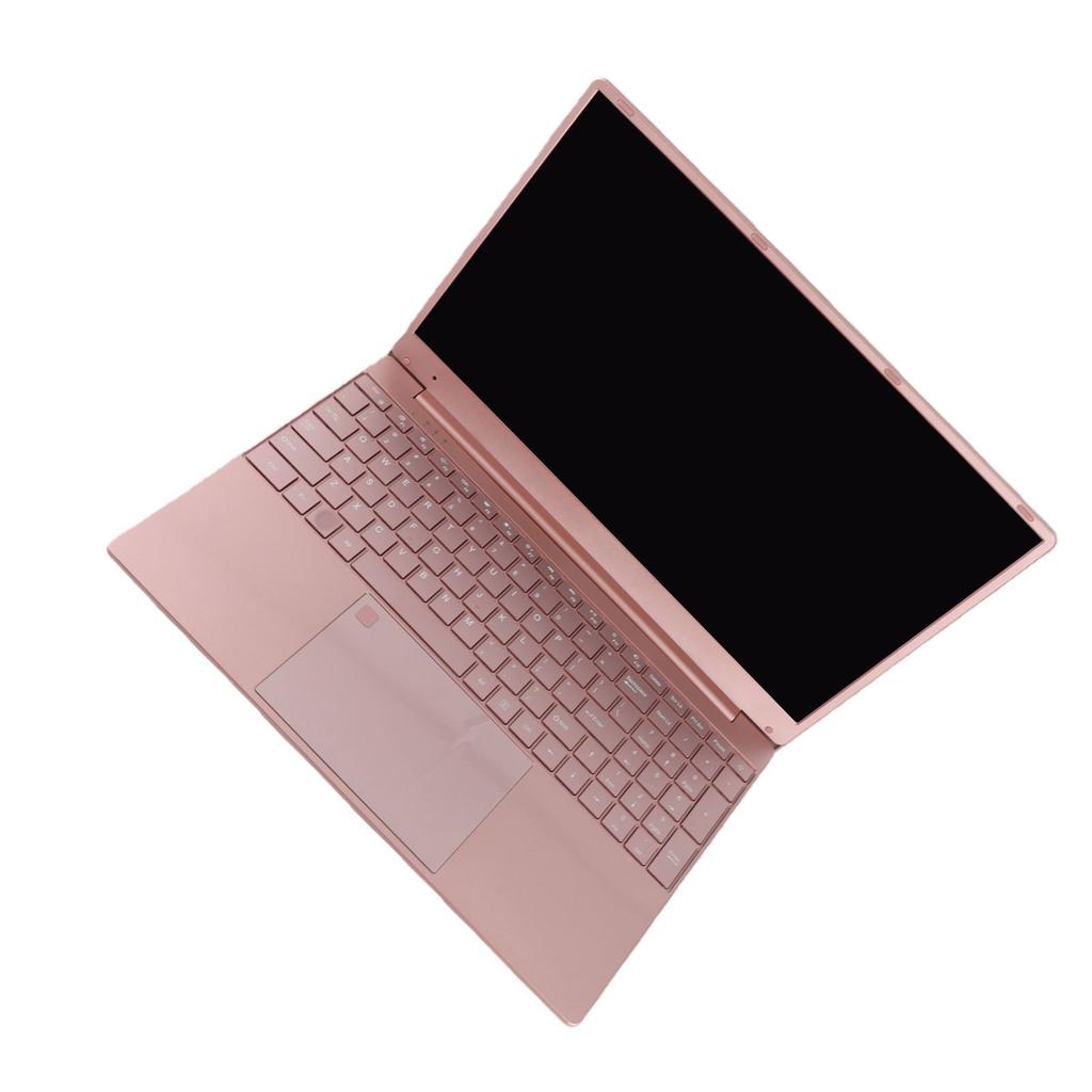 15,6-дюймовый ноутбук с процессором N5095 для системы Win 11, 2,4G 5G WIFI, 12 ГБ ОЗУ, розовый ноутбук с подсветкой клавиатуры и сканером отпечатков пальцев
