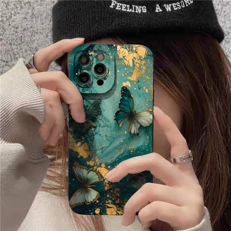 Butterfly Design Minimalist Pattern Phone Case For iPhone 17 16 Pro Max 15 14 13 Mini 12 11 17Air 16E X XR XS 8 7 Plus Cover