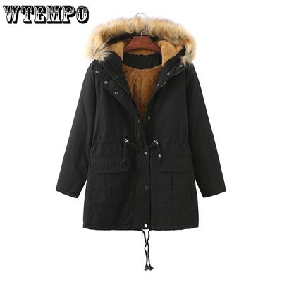 Теплая женская хлопковая куртка с капюшоном, пуховик с флисом, осень и зима, большие размеры, пирог для преодоления