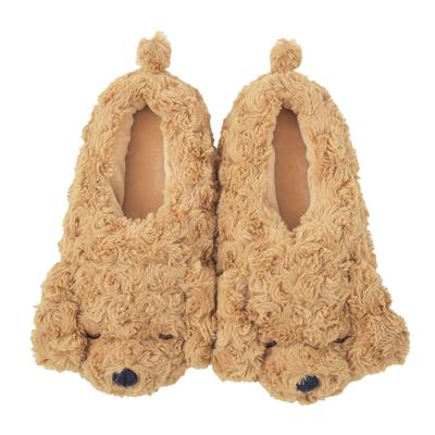 [Риб Сердце] Комнатные тапочки 25504 Той-пудель Мокко Свободный размер