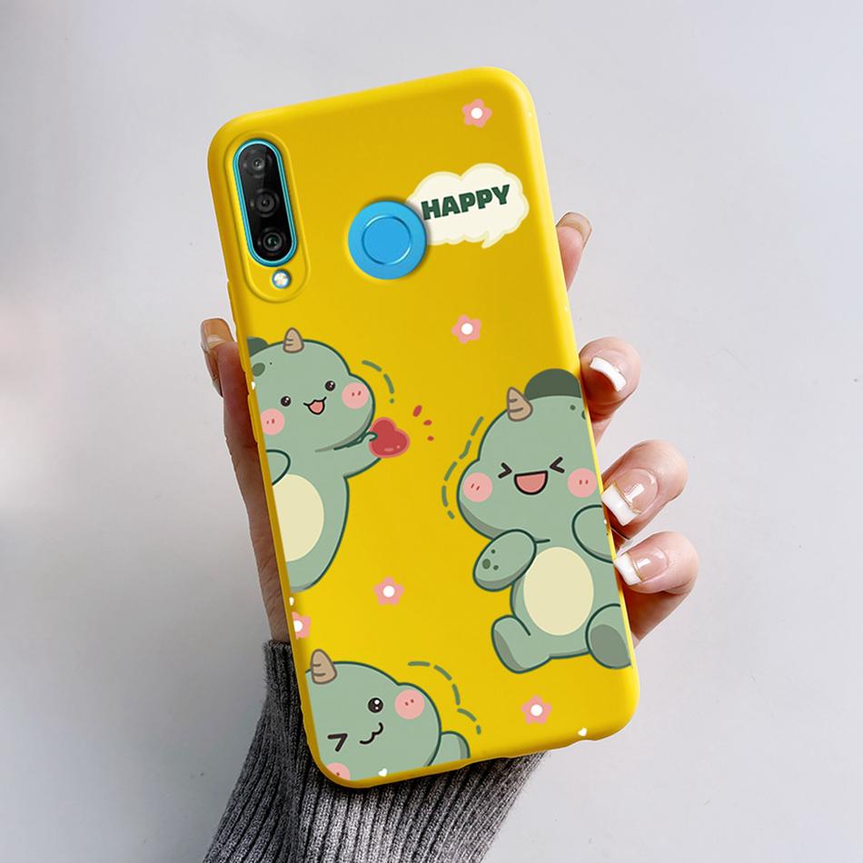Чехол для Huawei P30 Lite Милый Мультяшный Медведь Лягушка Мягкий Матовый Силиконовый Чехлы для Телефона Для Huawei P30 P30Lite P30Pro P 30 Lite Pro Чехол