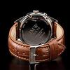 Часы Advanced Moon Phase из натуральной кожи с ремешком с римскими цифрами, водонепроницаемостью 100 м, тахиметром, подарок на 300 экземпляров, подарок на день [JMW TOKYO]