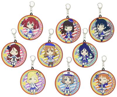 Брелок-подставка под стакан Love Nendoroid Plus Trading Rubber Coaster Мы знаем наше будущее Коробка из 9 штук Live! Солнечный свет!! &