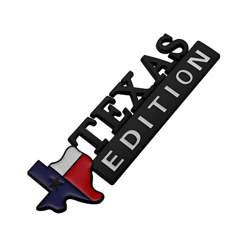 3D Metal Stickers Lone Star Texas Edition Emblem Sticker Car Body Accessories For Jeep Wrangler Rubicon Renegade Compass Grand