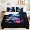 3D Unicorn Theme Bedding Set Cartoon Animal Duvet Cover and Pillow Case 2/3 Pieces Soft Home Decoration for Girls' Room