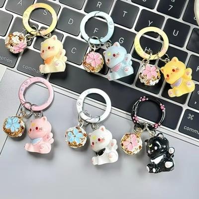 Мультяшный дизайн Милый брелок для ключей 5 см Милый подвеска для сумки Прекрасный корейский брелок Цепочка для телефона